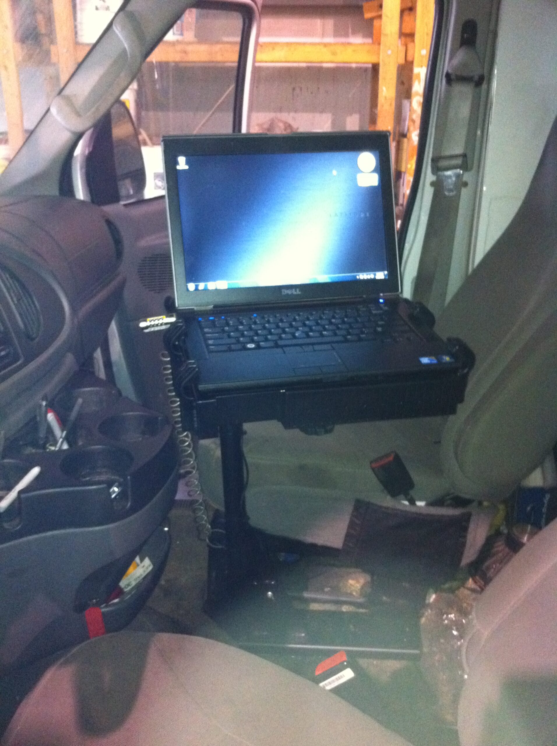 Truck laptop